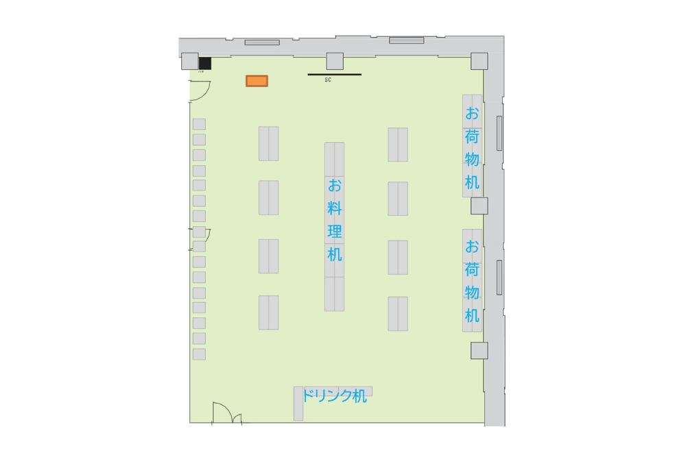 Room A 立食パーティー形式