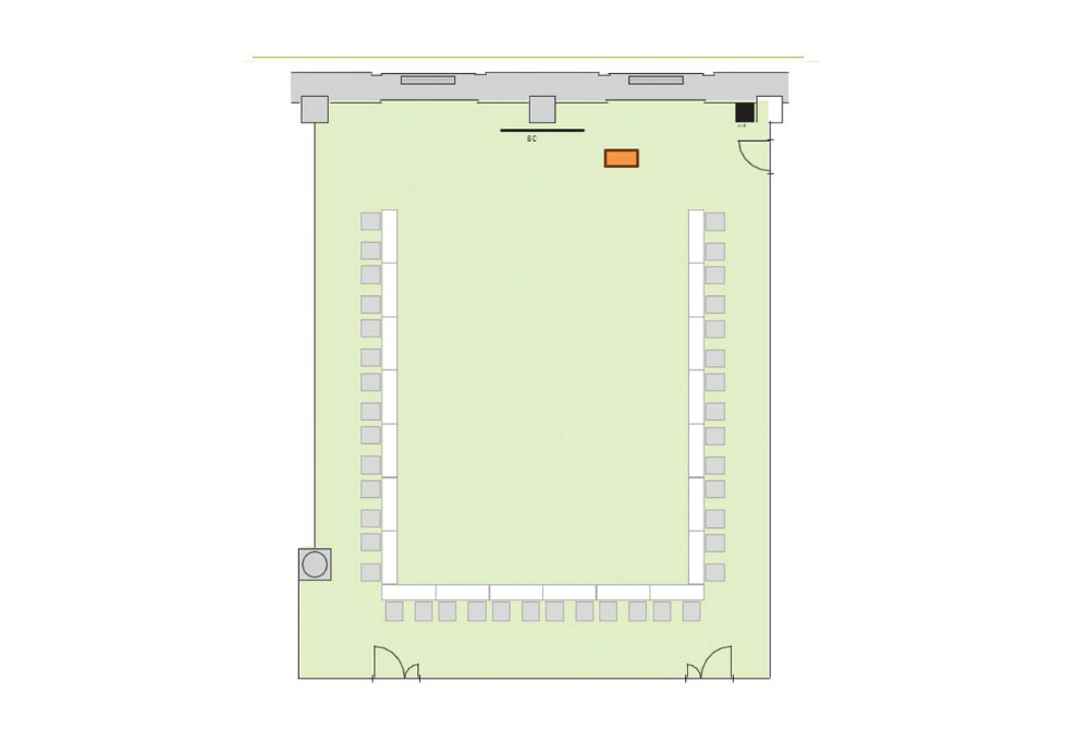 Room B コの字形式