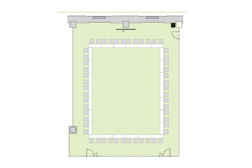 Room B ロの字形式
