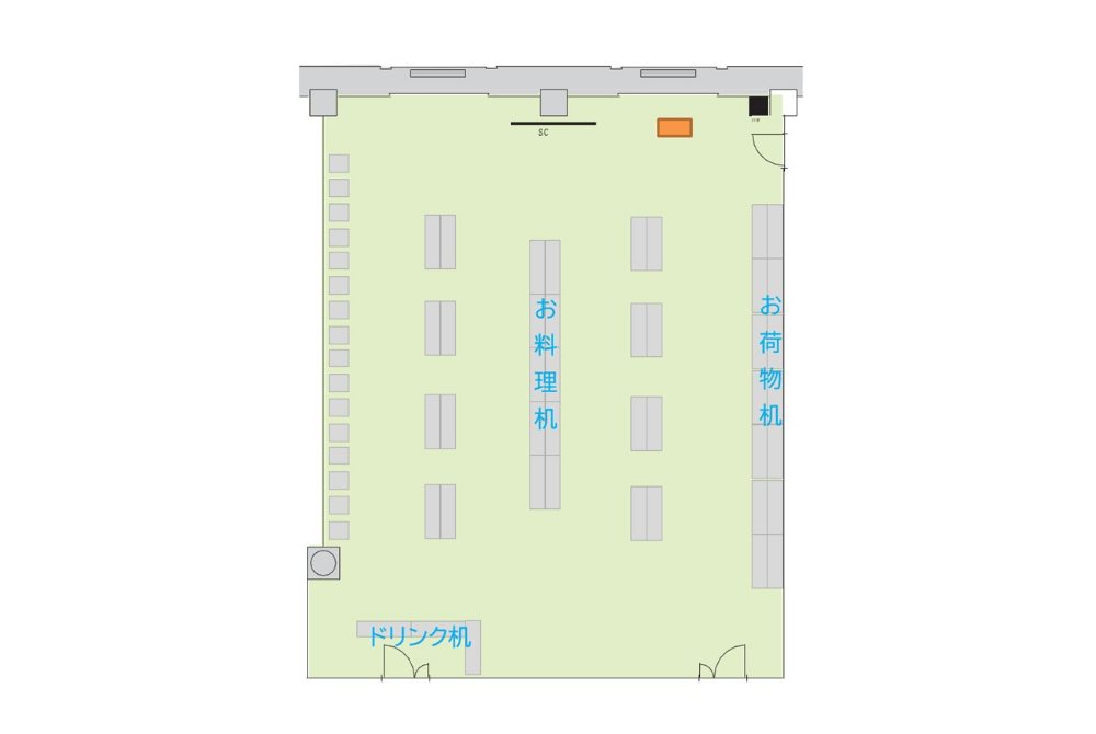 Room B 立食パーティー形式