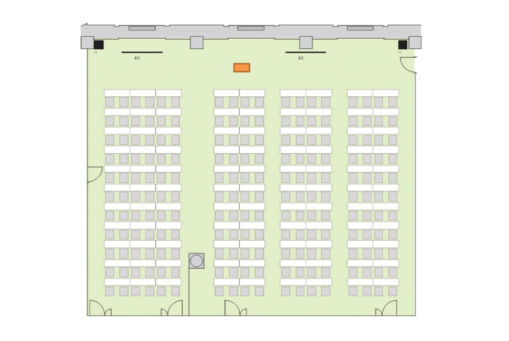 Room B+C スクール形式