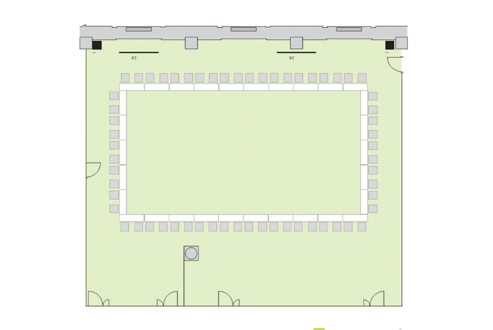 Room B+C ロの字形式