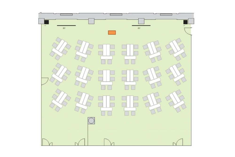 Room B+C 島形形式