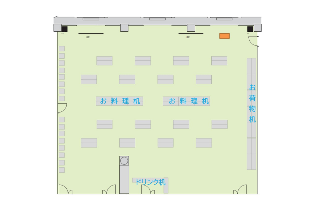 Room B+C 立食パーティー形式