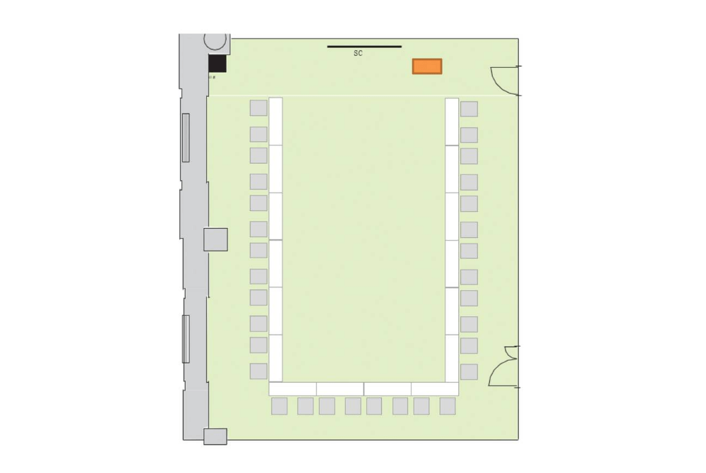 Room D コの字形式