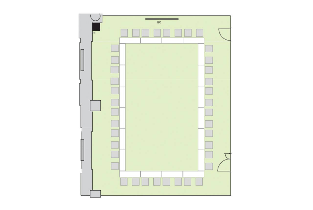 Room D ロの字形式